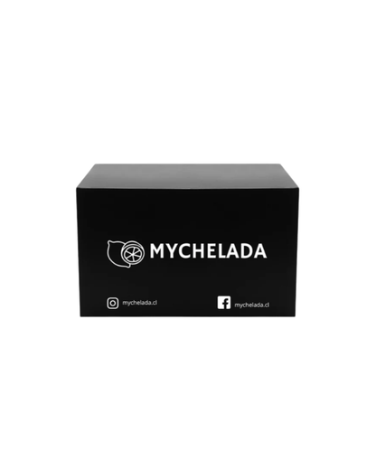 CAJA MYCHELADA (1 SET + 2 VASOS + MERKÉN)
