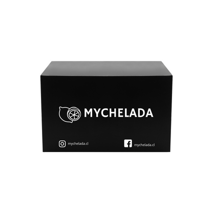 CAJA MYCHELADA (1 SET + 2 VASOS + MERKÉN)